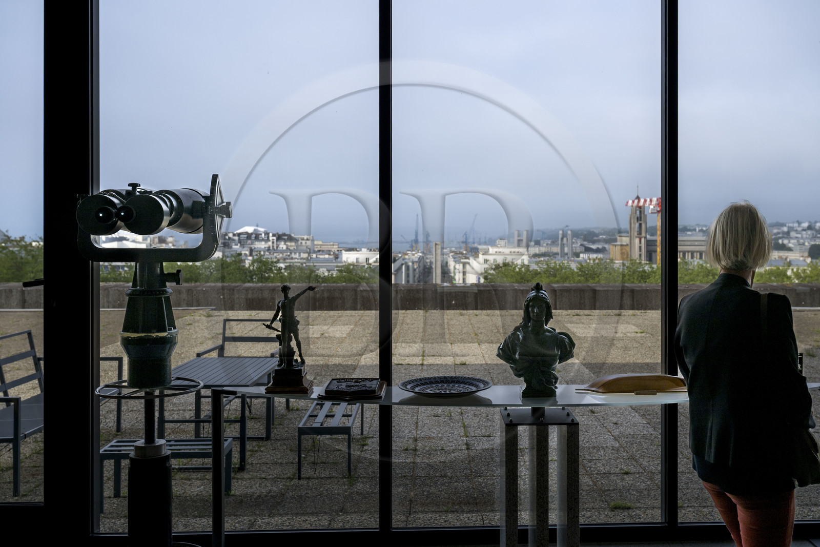 France, Finistère (29), Brest, la ville vue depuis l'Hôtel de Ville