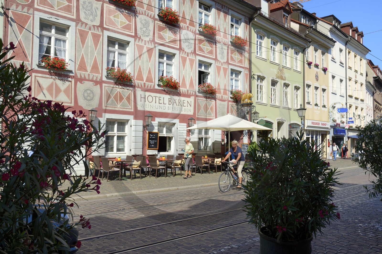 Allemagne, Bade-Wurtemberg, Fribourg en Brisgau, Zum Roten Bären le plus ancien hotel-restaurant toujours en activité d'Allemagne