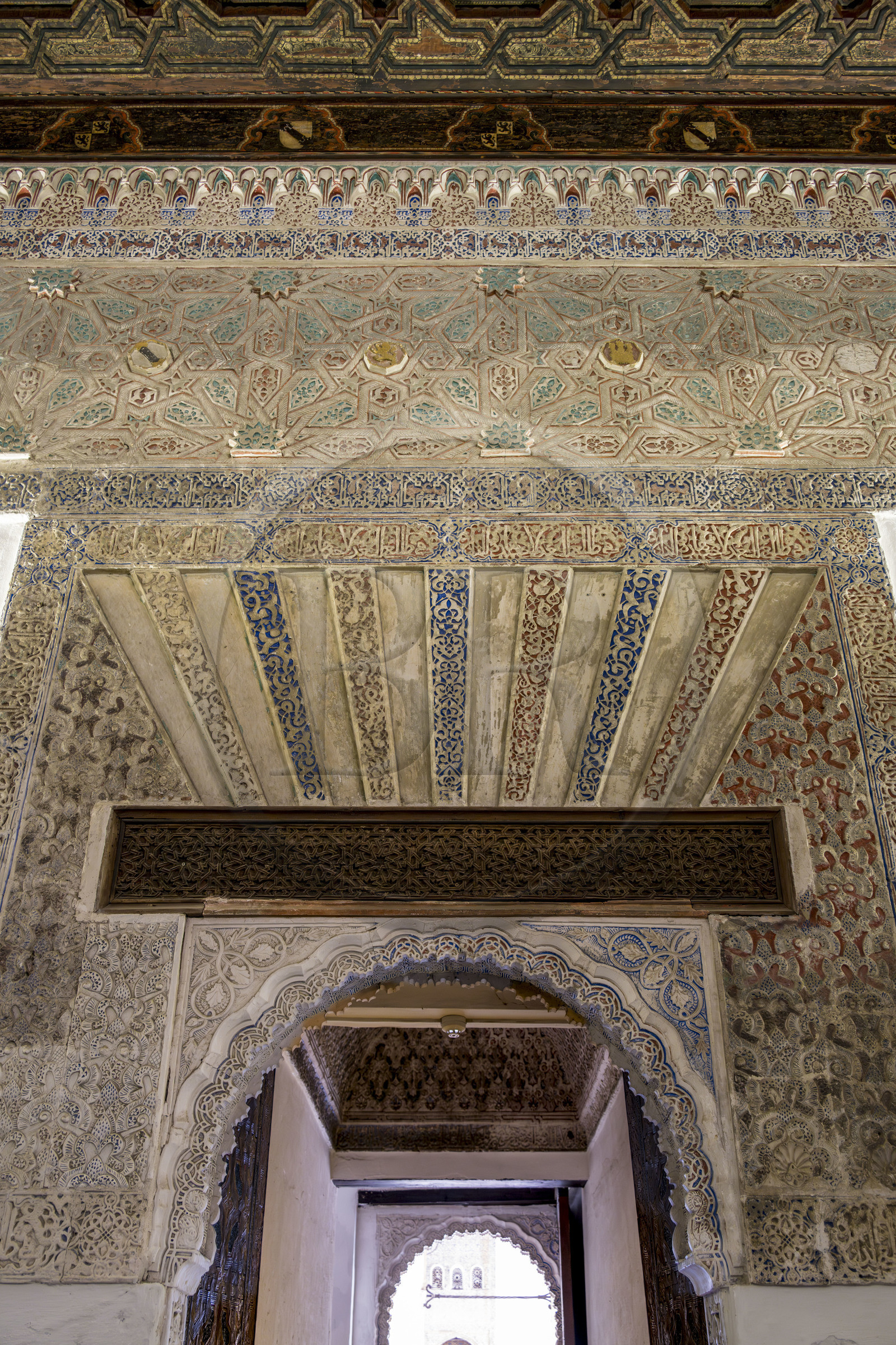 Espagne, Andalousie, Séville, Alcazar de Séville (Reales Alcazares de Sevilla), classé Patrimoine Mondial de l'UNESCO, Palais mudéjar ou de Pierre Ier
