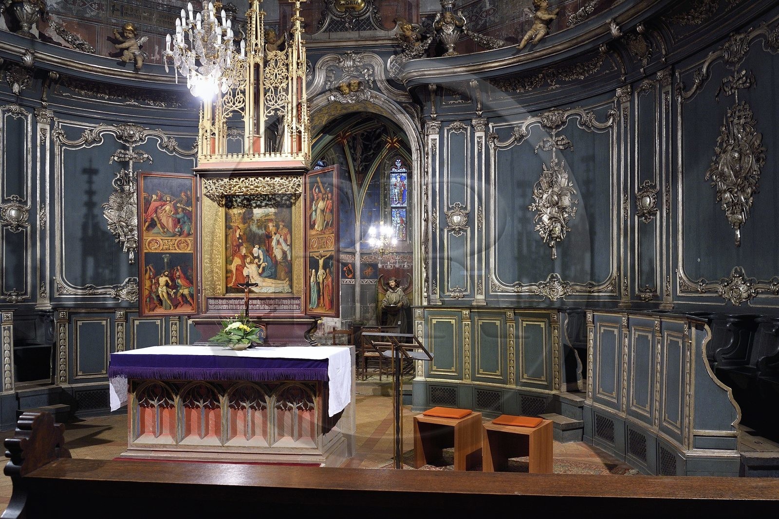 France, Bas-Rhin (67), Strasbourg, vieille ville classée au Patrimoine Mondial de l'UNESCO, église protestante Saint-Pierre-le-Jeune