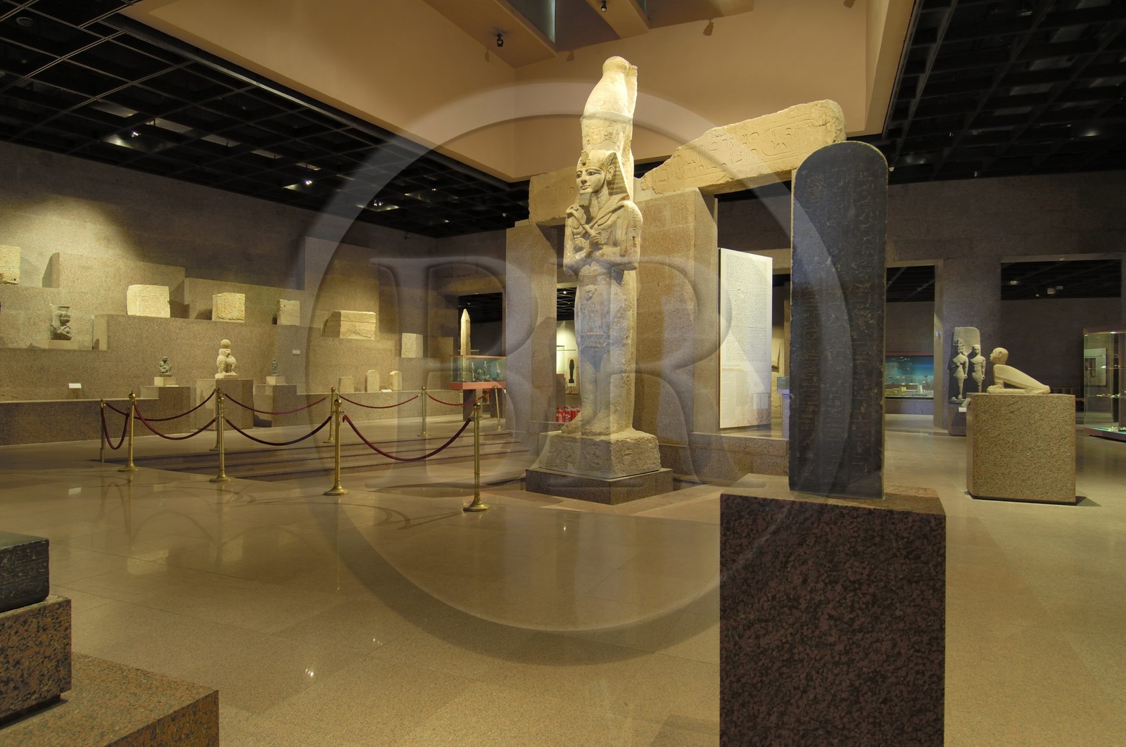 Egypt, Upper Egypt, Nubia, Nile Valley, Aswan, Nubia Museum, Ramesses II statue