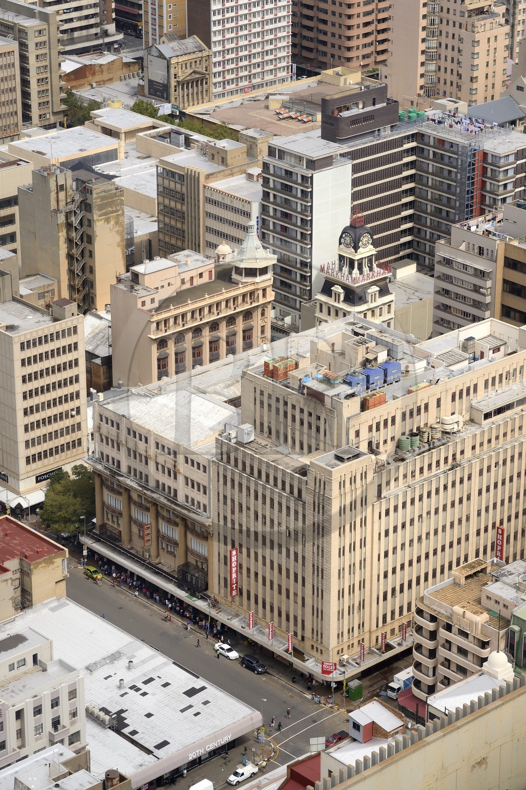 Afrique du Sud, province de Gauteng, Johannesburg, CBD (Central Business District), vue du centre ville depuis la tour du Carlton Center
