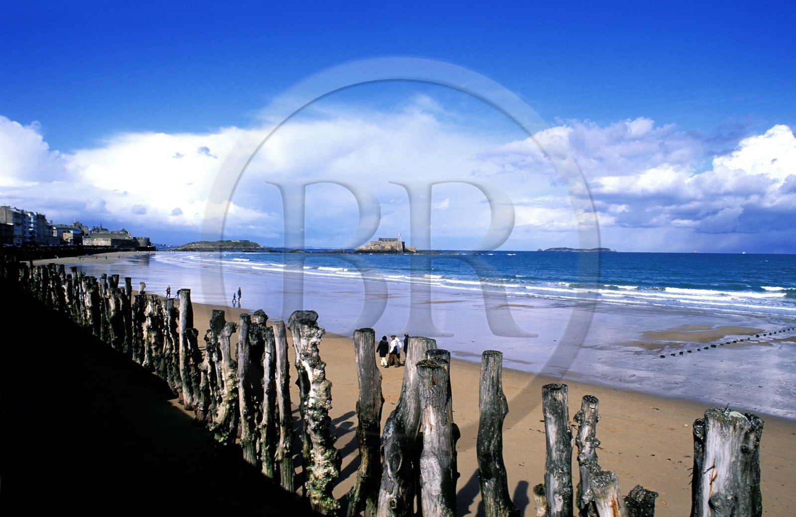 France, Ille-et-Vilaine (35), la plage près de Saint-Malo