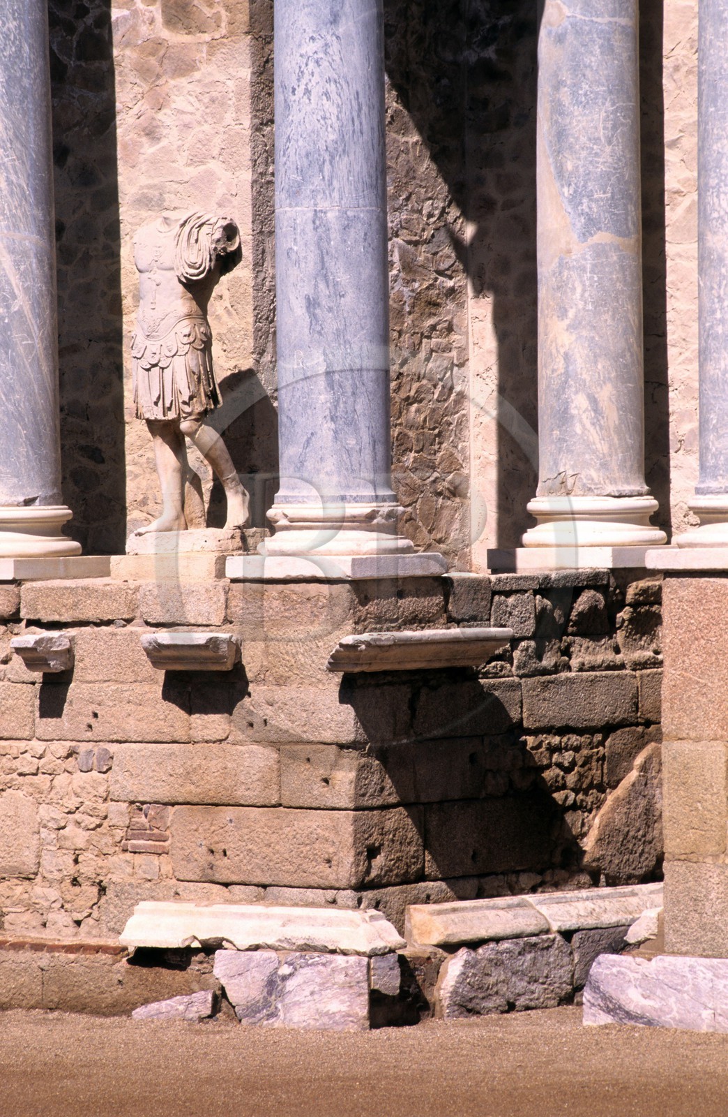 Espagne, Estrémadure, Merida, théatre romain (-16 -15 avant J.C)