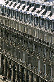 France, Paris (75), immeubles haussmaniens, rue Scribe (quartier de l'Opéra)