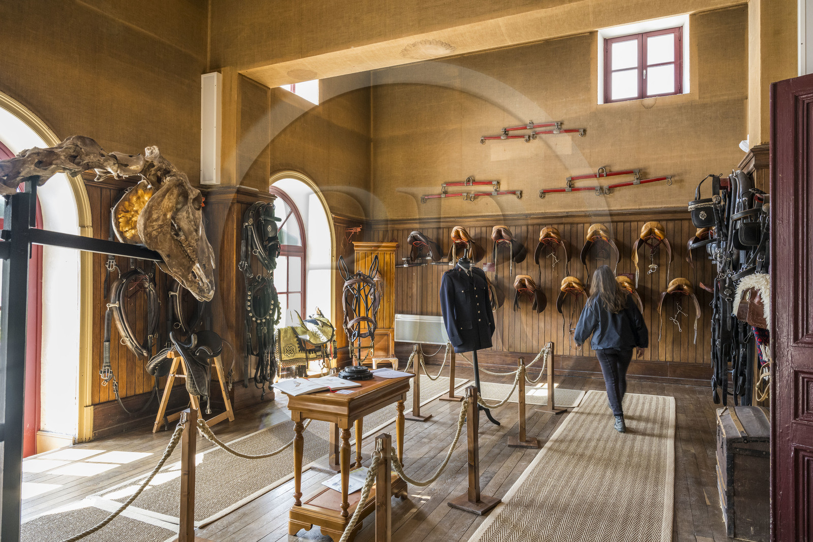 France, Vendee, La Roche-sur-Yon, honorary saddlery of the Haras de la Vendée, former national stud farm designed by Joseph Mallet (1846)