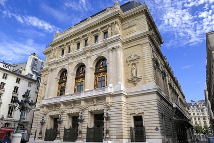 France, Paris (75), Le Théâtre national de l'Opéra-Comique aussi appelé salle Favart située place Boieldieu