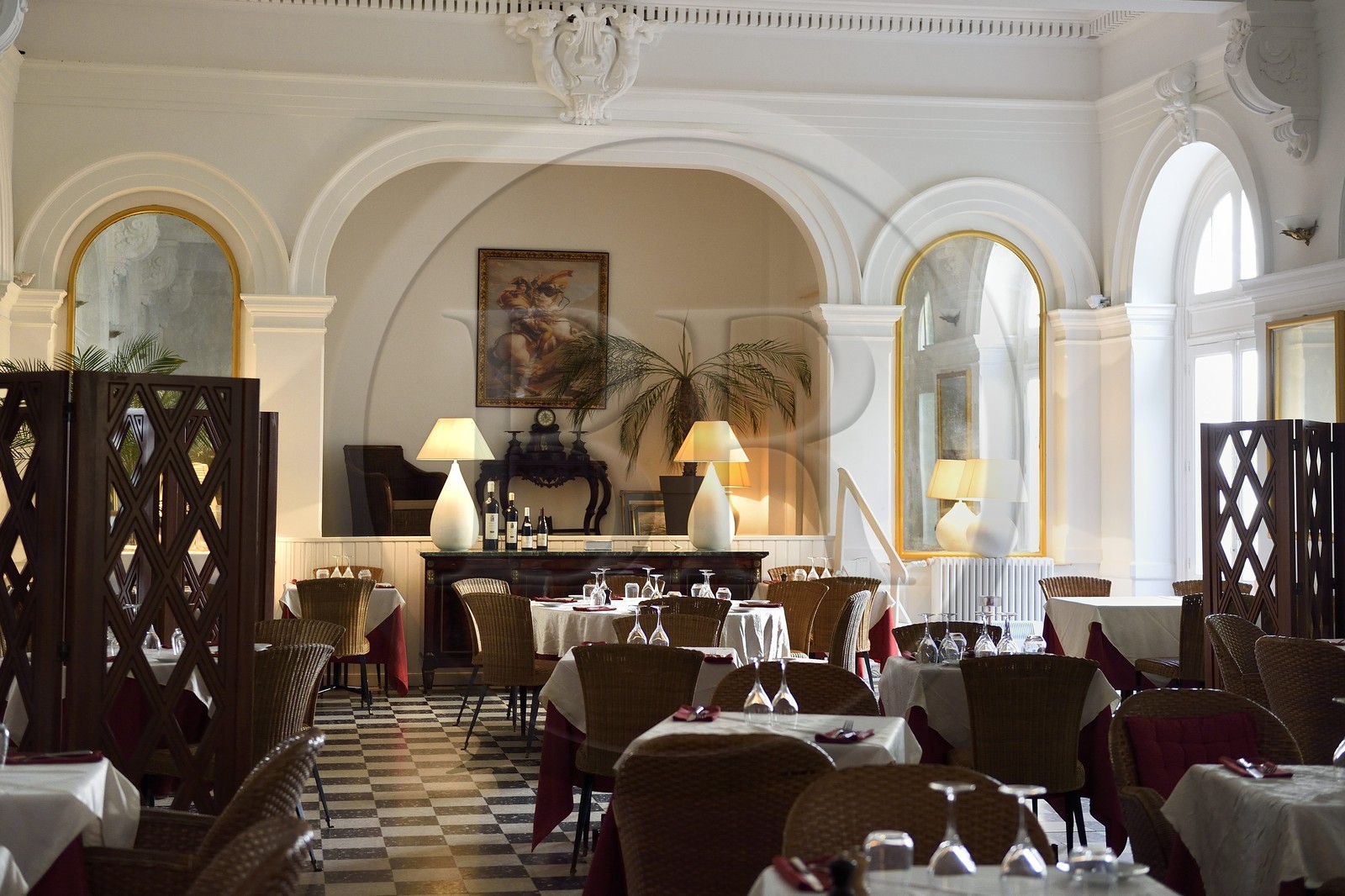 France, Corse-du-Sud (2A), Ajaccio, restaurant Grand Café Napoléon sur le Cours Napoléon