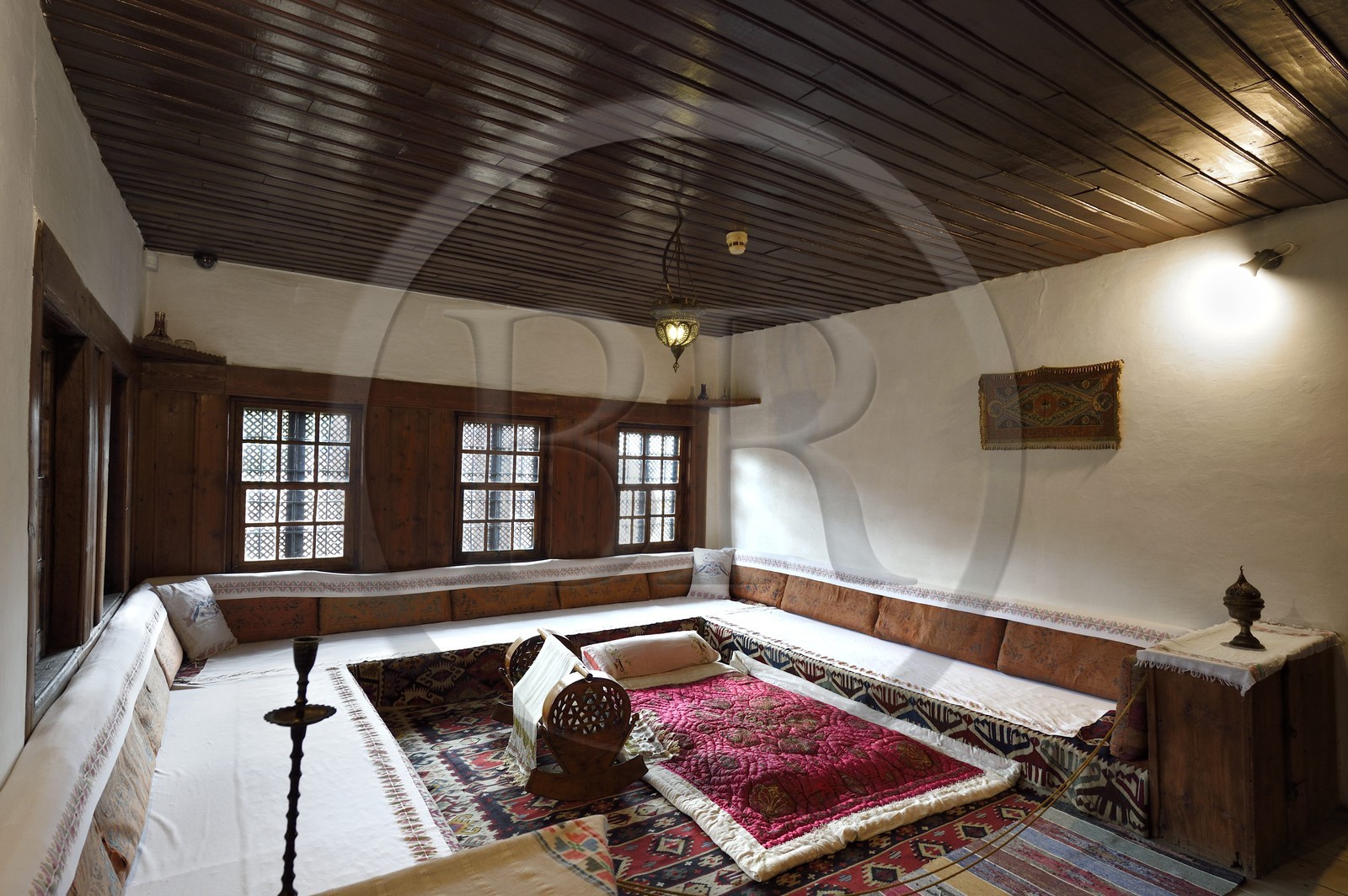 Bosnie-Herzégovine, Sarajevo, Svrzo (Svrzina) House du XVIIIème siècle, chambre à coucher du couple