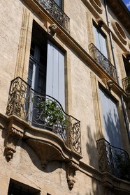 France, Hérault (34), Pézenas, Hôtel de Malibran rue Denfert-Rochereau