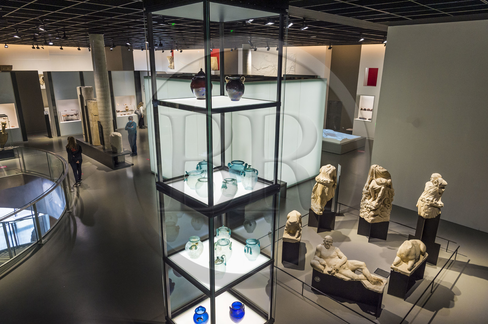 France, Gard (30), Nîmes, Musée de la Romanité de l'architecte Elizabeth de Portzamparc