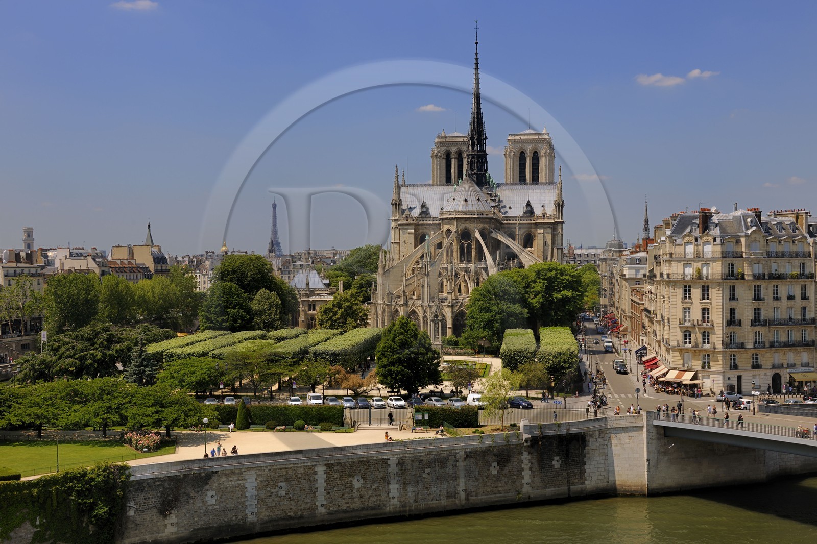 France, Paris (75), les rives de la Seine classées Patrimoine Mondial de l'UNESCO, île de la Cité, la cathédrale Notre-Dame