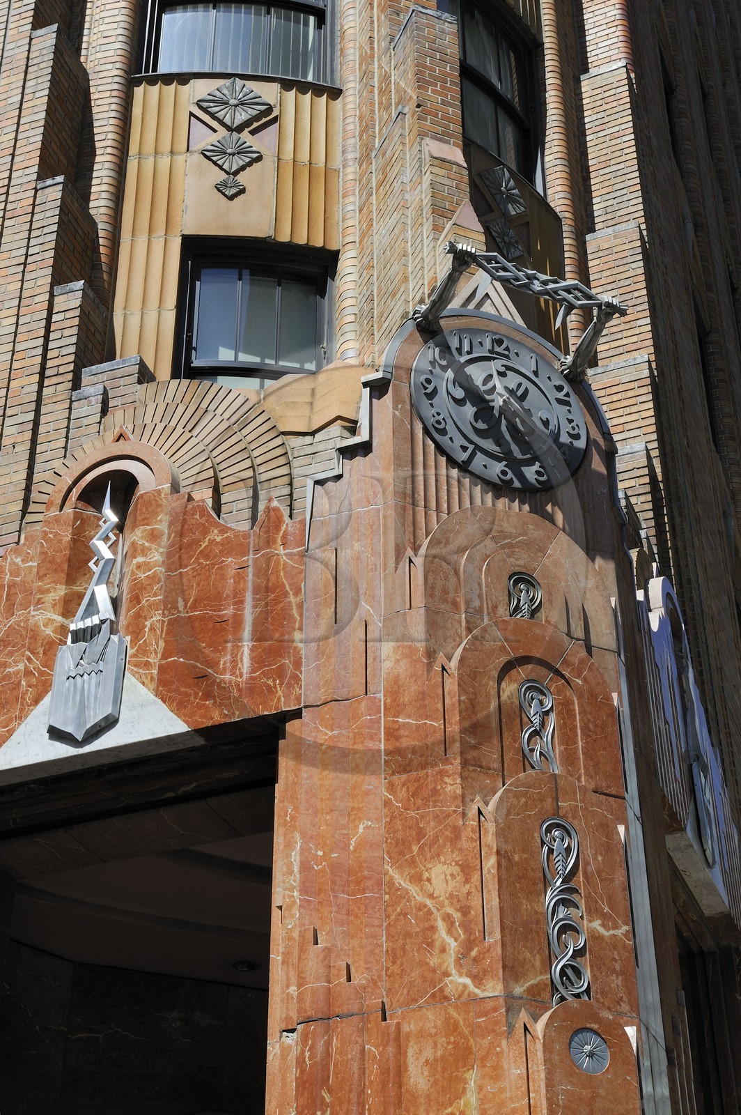 Etats-Unis, New York, Manhattan, Midtown, 51st Street et Lexington Avenue, l' horloge Art Nouveau du General Electric Building