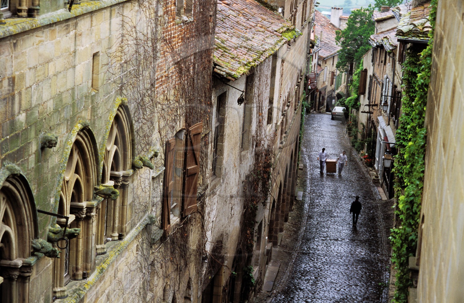 France, Tarn, Cordes sur Ciel, Hotel (mansion) of the Grand Veneur in Grand' Rue (main street)