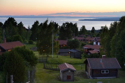 Suède, comté de Dalécarlie, région de Leksand, Tällberg sur la rive du lac Siljan