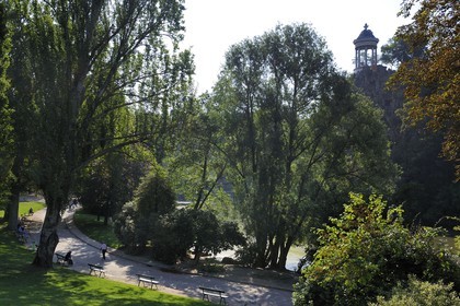 France, Paris (75), parc des Buttes Chaumont, le Belvédère ou temple de la Sybille
