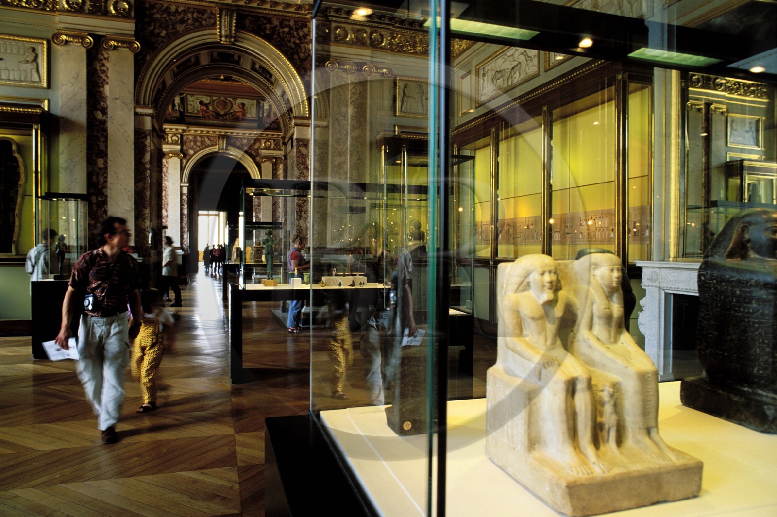 France, Paris (75), musée du Louvre, salle des antiquités égyptiennes