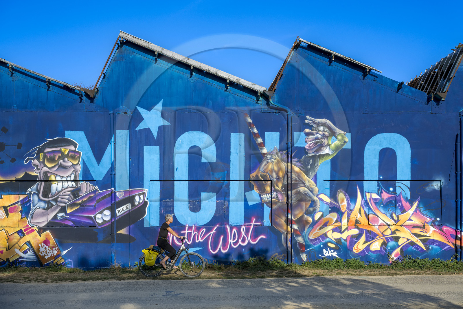 France, Charente-Maritime (17), La Rochelle, street art dans le quartier du Gabut