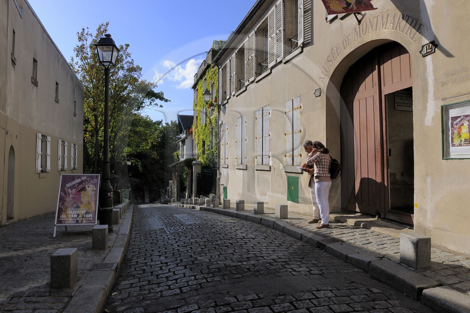 France, Paris (75), la Butte Montmartre, musée de Montmartre rue Cortot