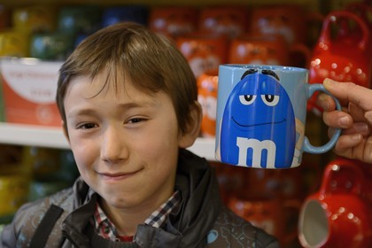 Etats-Unis, New York, Manhattan, Times square, boutique M&M's