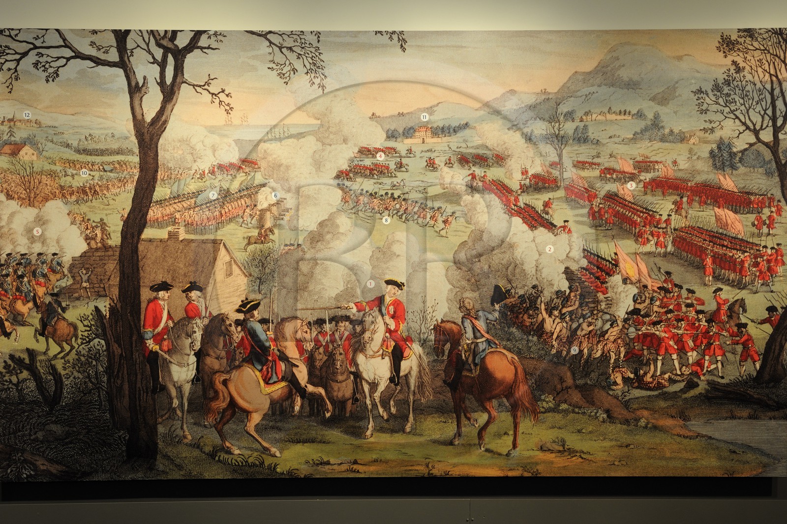 United Kingdom, Scotland, Highlands, Inverness, painting depicting the battle of Culloden by Luke Sullivan