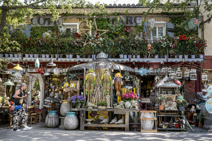 France, Vaucluse (84), L'Isle-sur-la-Sorgue, magasin de décoration, brocante et antiquités Coté Parc