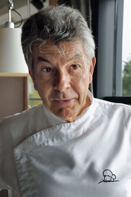 France, Haute Loire, Saint Bonnet le Froid, Régis and Jacques Marcon 3-star restaurant, chef Jacques Marcon