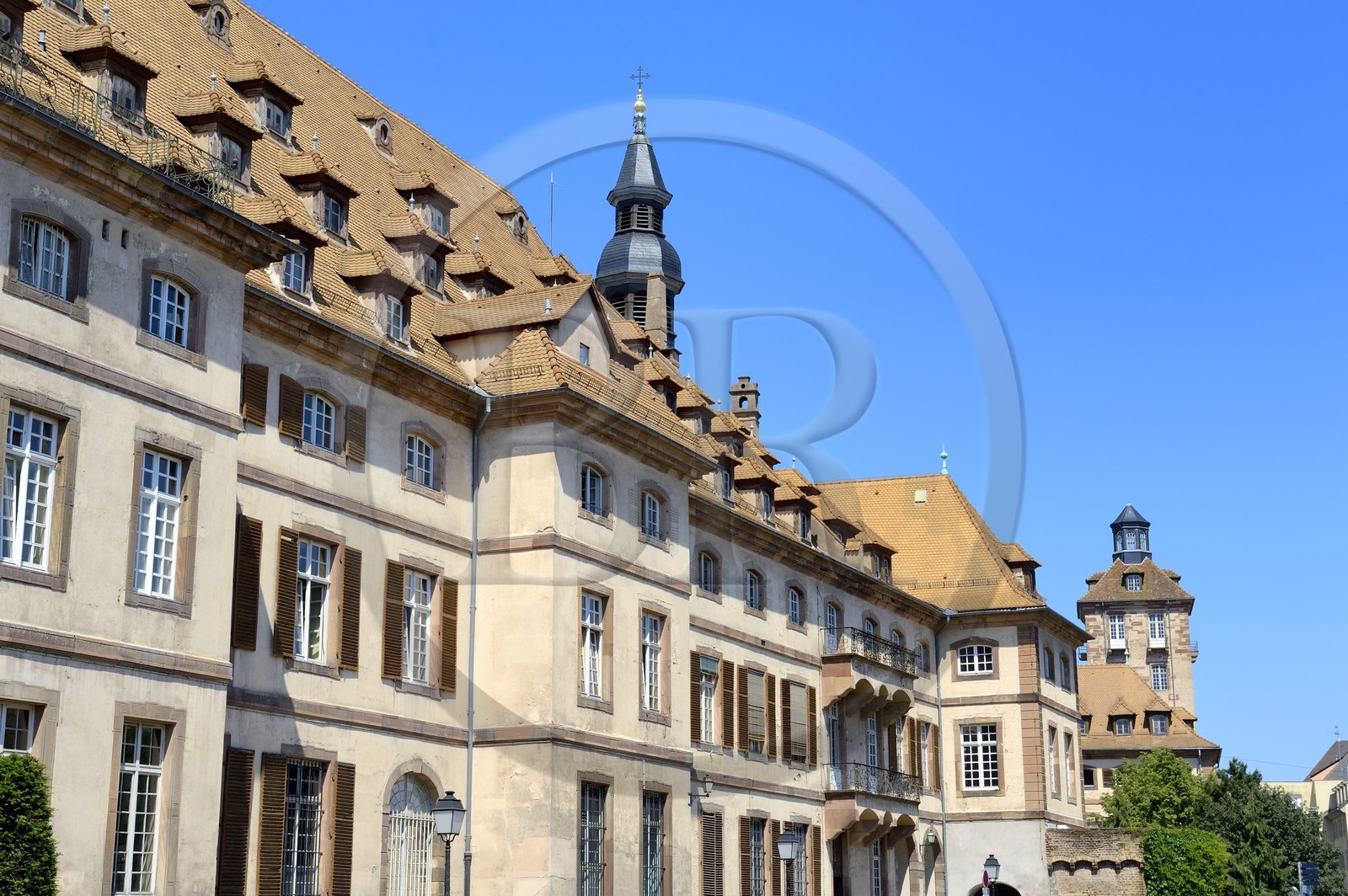 France, Bas Rhin, Strasbourg, the Hopital Civil (Civil Hospital), main and historical site of the University Hospitals of Strasbourg, the main historical building rebuilt in the 18h century