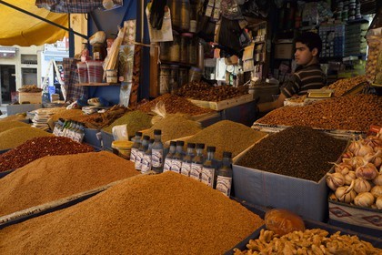 Morocco, Casablanca, old Medina, spice merchant