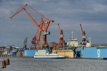Suède, Västra Götaland, le port de Göteborg (Gothenburg), chantier naval
