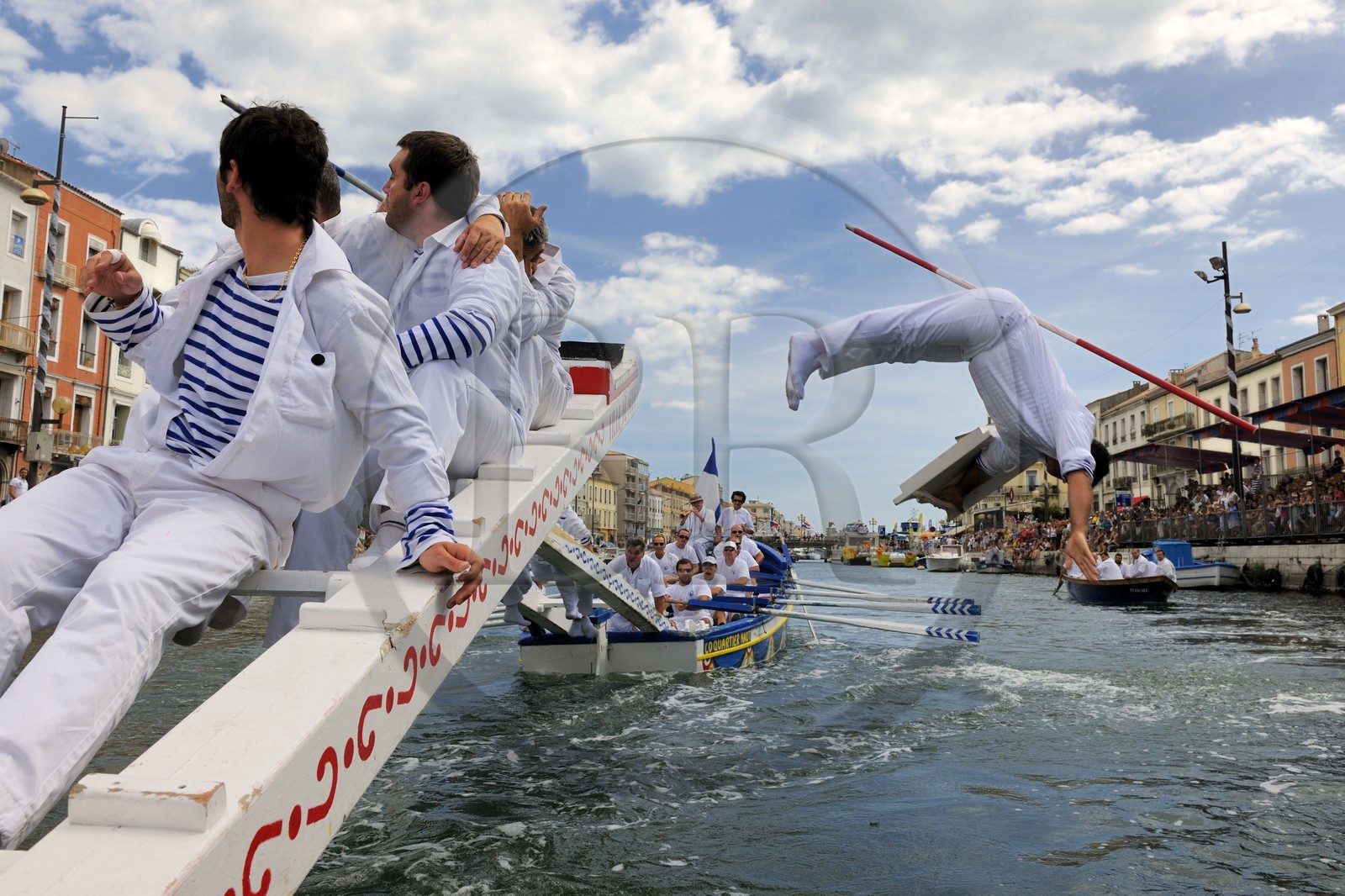 France, Hérault (34), Sète, canal Royal, fête de la Saint Louis, joutes sètoises