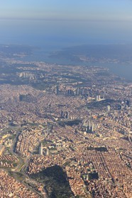 Turkey, Istanbul, the European side (aerial view)