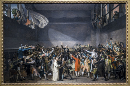 France, Paris (75), quartier du Marais, Musée Carnavalet, Le Serment du Jeu de Paume, le 20 juin 1789, esquisse d'après Jacques-Louis David après 1791