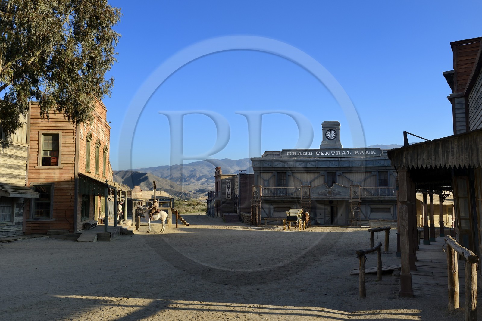 Spain, Andalusia, Almeria Province, Tabernas Desert, Fort Bravo Texas-Hollywood Amusement park where the 7 Mercenaries from John Sturges, Les Petroleuses from Christian-Jaque and A Fistful of Dollars from Sergio Leone were filmed