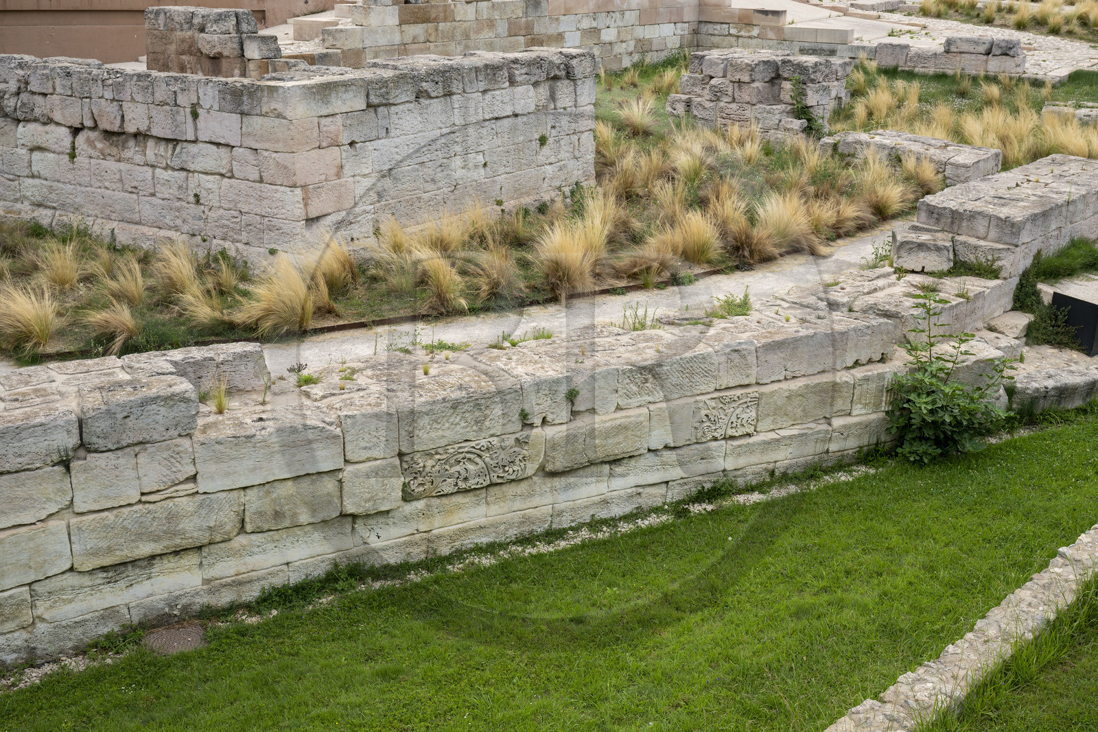 France, Bouches-du-Rhône (13), Marseille, quartier Belsunce, Centre Bourse, le musée d'histoire de Marseille, vestiges du port et du quai antique (vestiges grecs et romains)