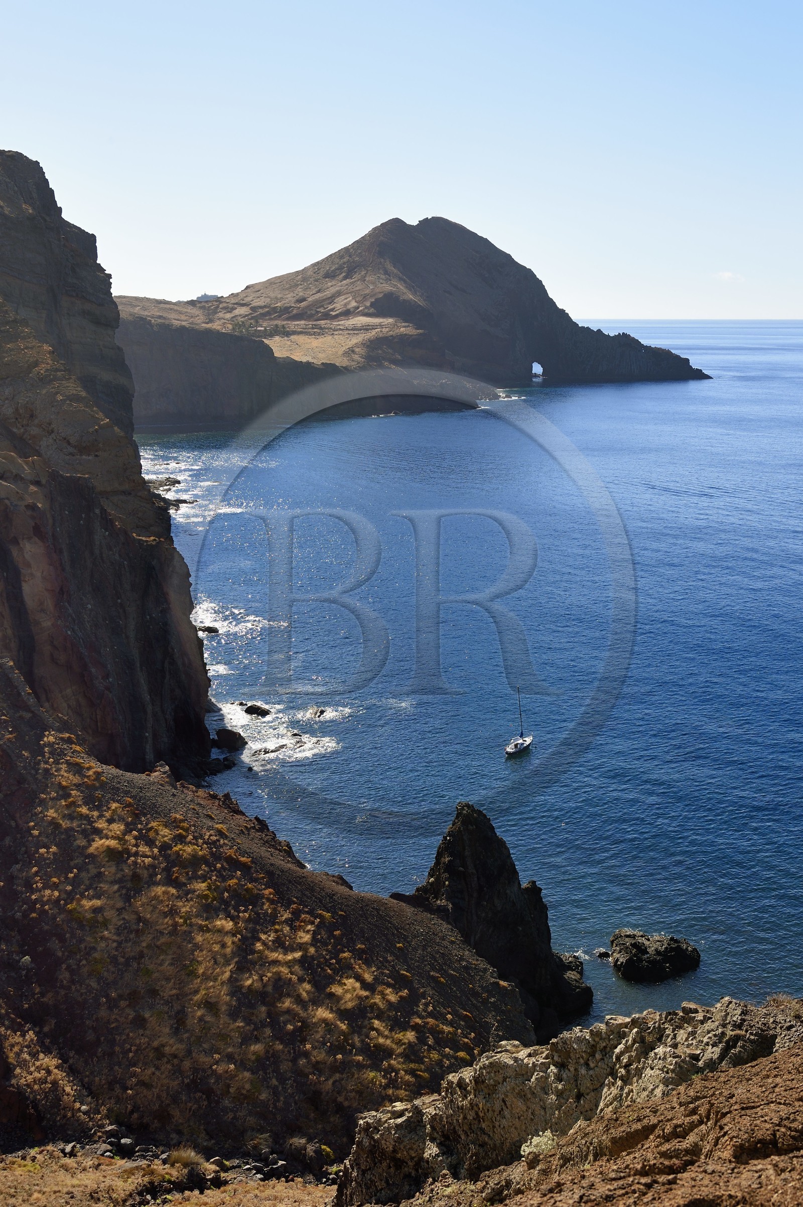 Portugal, Madeira Island, Ponta de Sao Lourenço nature reserve cliffs in the far east of the island