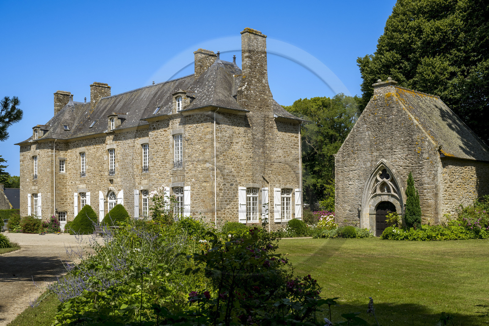 France, Ille et Vilaine, Cote d'Emeraude (Emerald Coast), Saint Malo, Saint-Meloir-des-Ondes, Malouiniere of Bardoulais