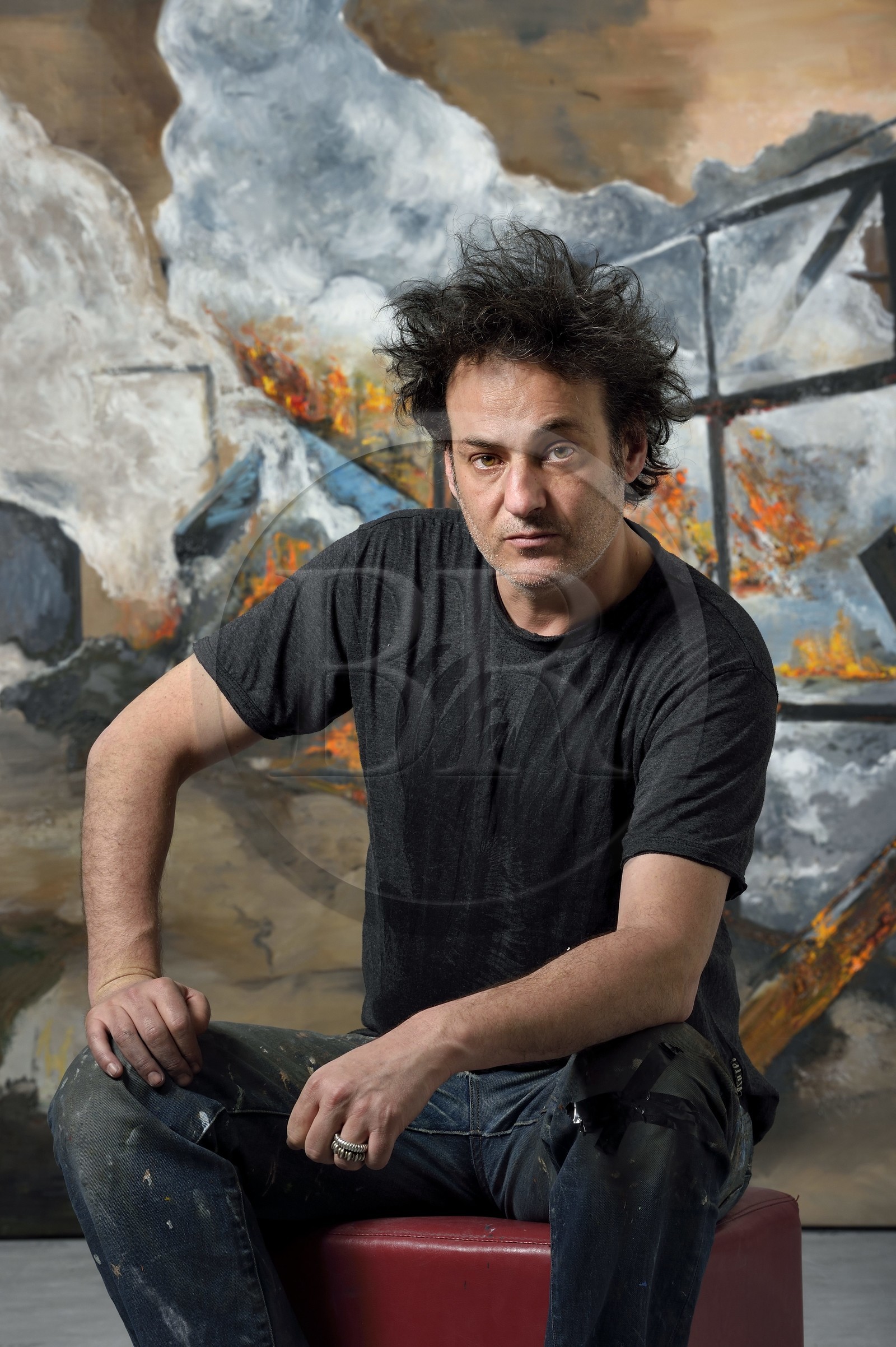 France, Val-de-Marne, Yvry-sur-Seine, Workshop of Fred Kleinberg, work for the exhibition Odyssée (Odyssey)