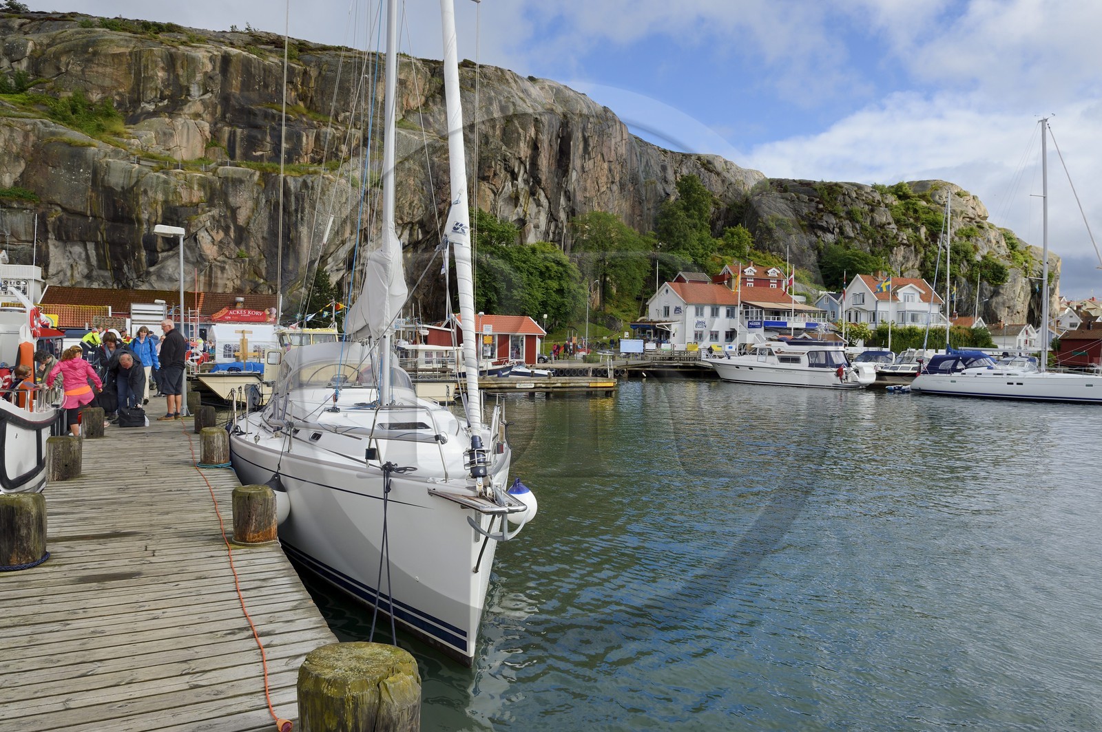 Suède, Västra Götaland, port de Fjällbacka