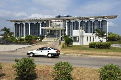 Gabon, Libreville, boulevard Triomphal El Hadj Omar Bongo, Palace of the Senate of Gabon