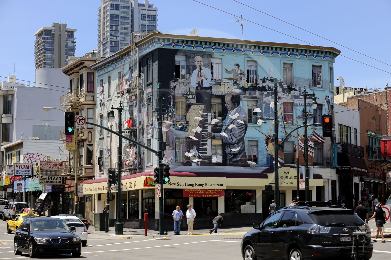 Etats-Unis, Californie, San Francisco, Broadway dans le quartier de North Beach