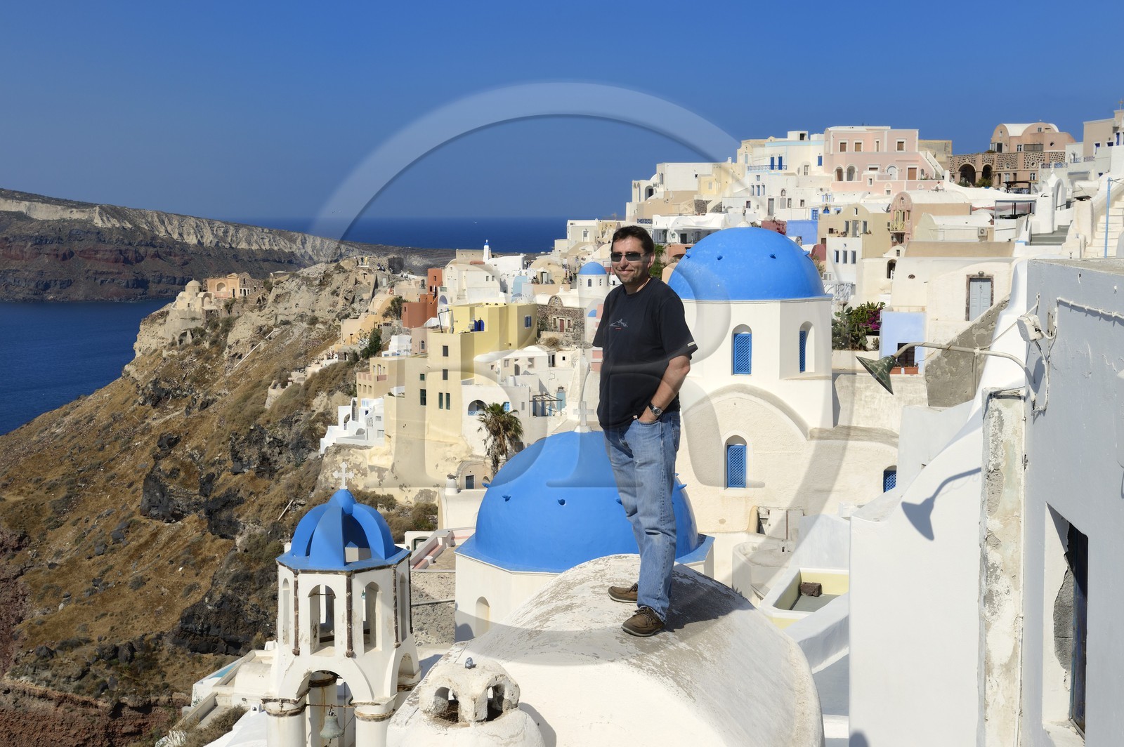 Grèce, Les Cyclades, mer Égée, île de Santorin (Thira ou Théra),