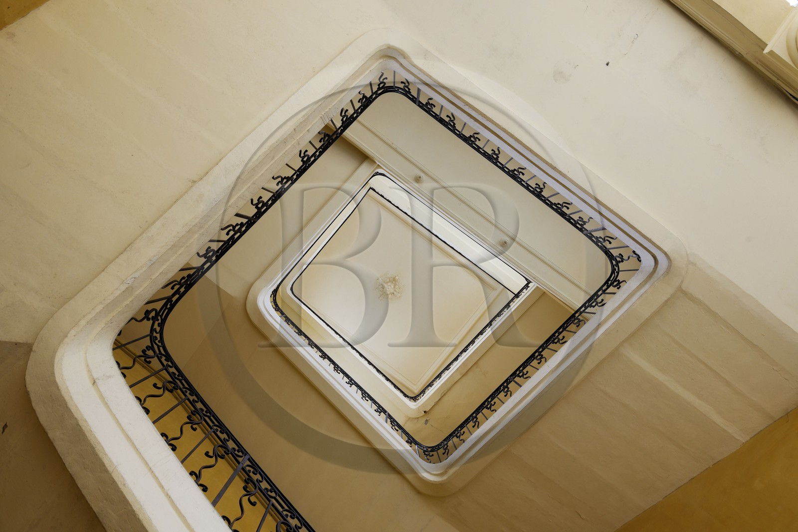 France, Hérault (34), Montpellier, Hôtel de Griffy du 18e siècle rue de l'Aiguillerie, classé monument historique