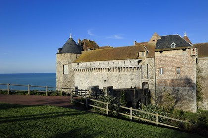 France, Seine-Maritime (76), Dieppe, le Château-musée domine la ville