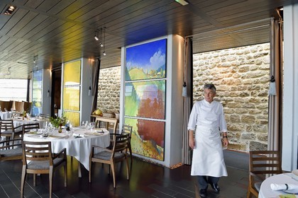 France, Haute Loire, Saint Bonnet le Froid, Régis and Jacques Marcon 3-star restaurant, chef Jacques Marcon