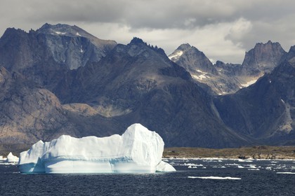 Greenland, Nanortalik Fjord in the Southern area, icebergs