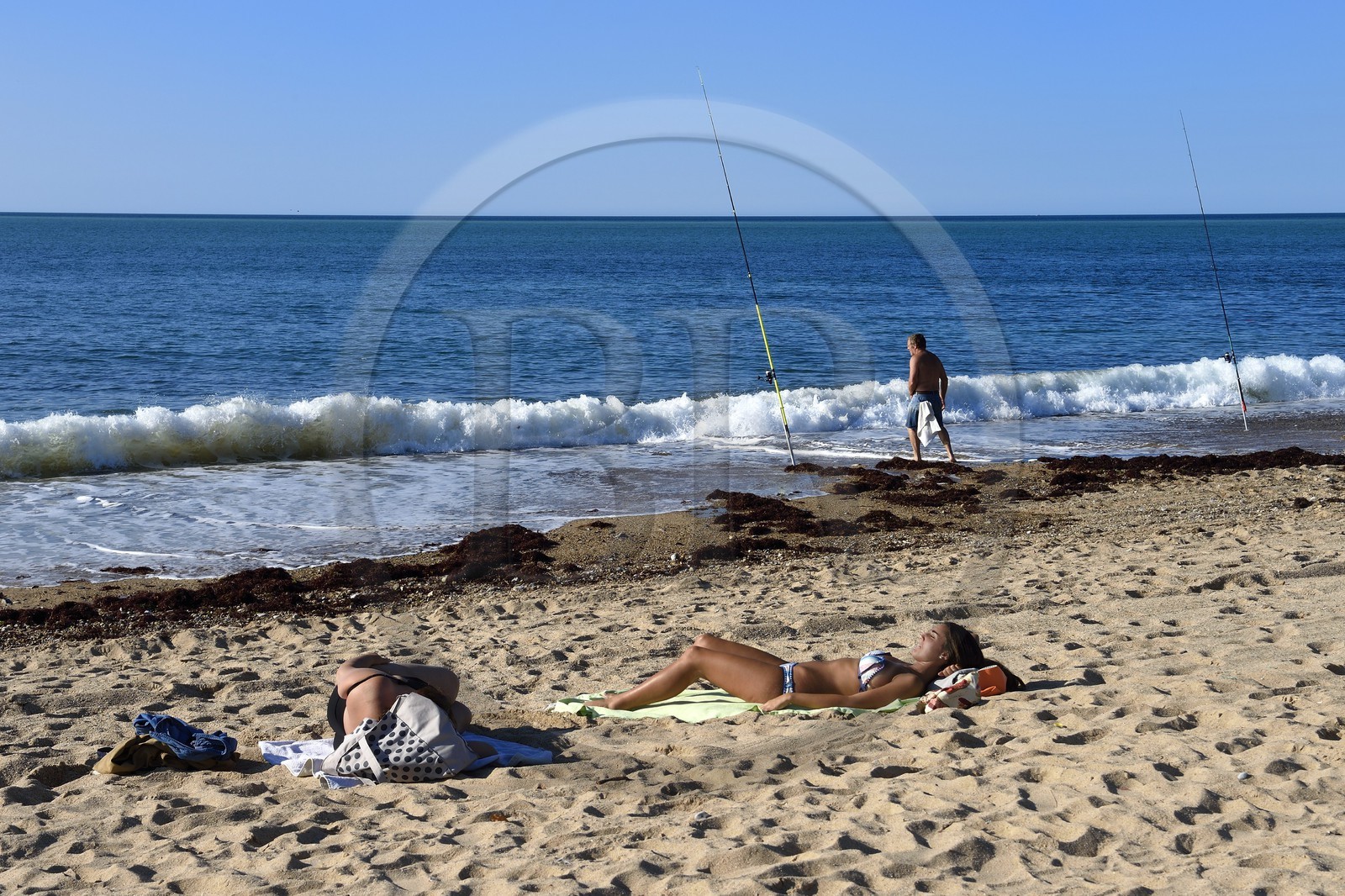 France, Pyrenees Atlantiques, Basque Country coast, Bidart, Uhabia beach