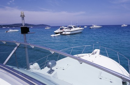 France, Var, Saint Tropez, Pampelonne Bay in Ramatuelle