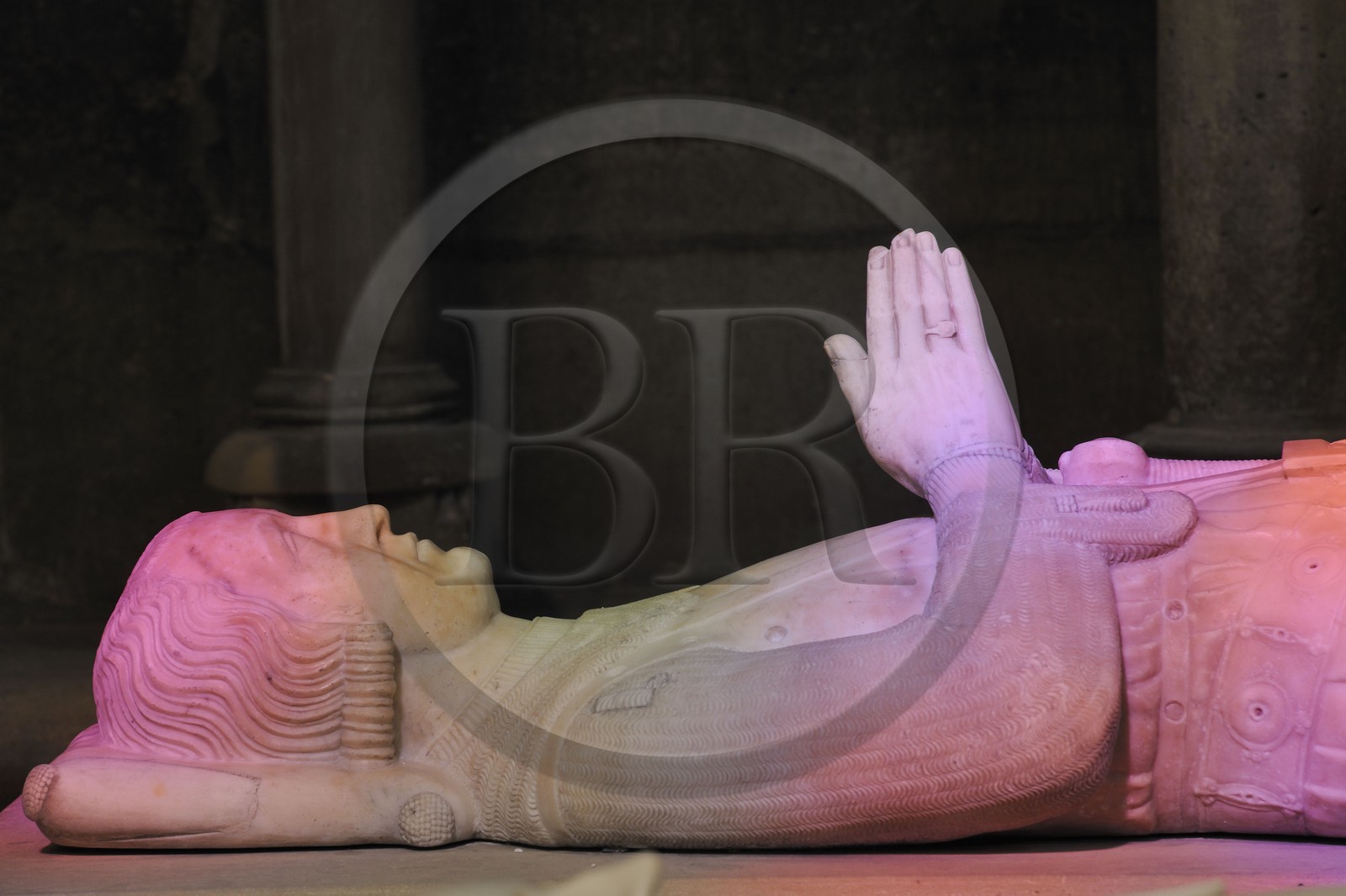 France, Seine Saint Denis, Saint Denis, the Saint Denis Basilica, recumbent statue of Charles compte de Valois  (1270-1325)