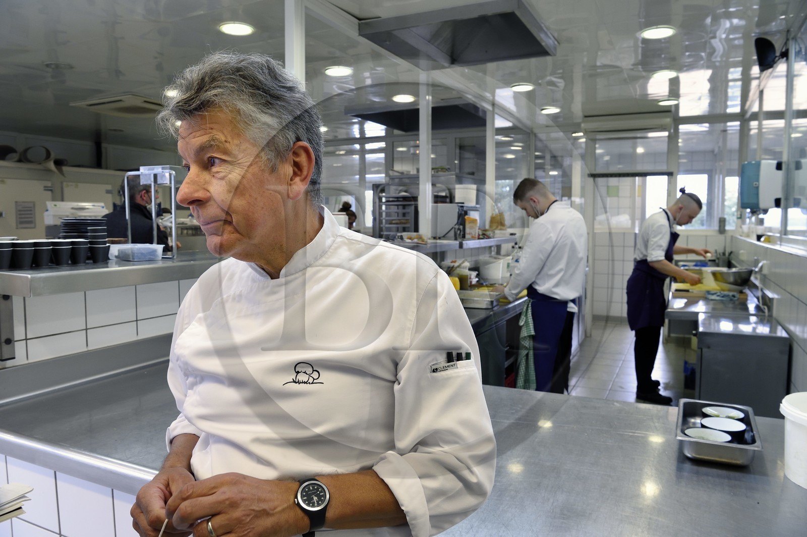 France, Haute-Loire (43), Saint-Bonnet-le-Froid, Restaurant 3 étoiles Régis et Jacques Marcon, le chef cuisinier Jacques Marcon